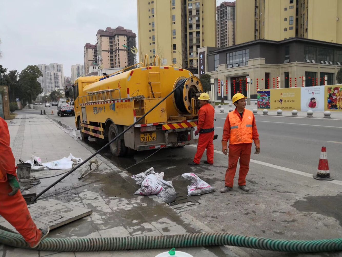 贾汪排污管道清淤-管道清洗